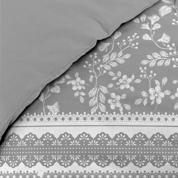 Housse de couette 220x240 cm + taies - Gris
