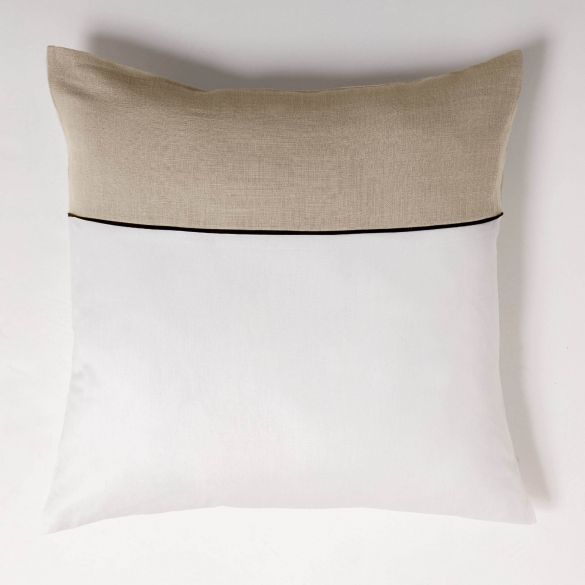 Housse de couette 220x240 cm + taies - 57 fils - Coton tissé
