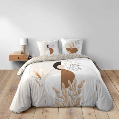 Housse de couette - 220x240 cm + taies - Graphique floral