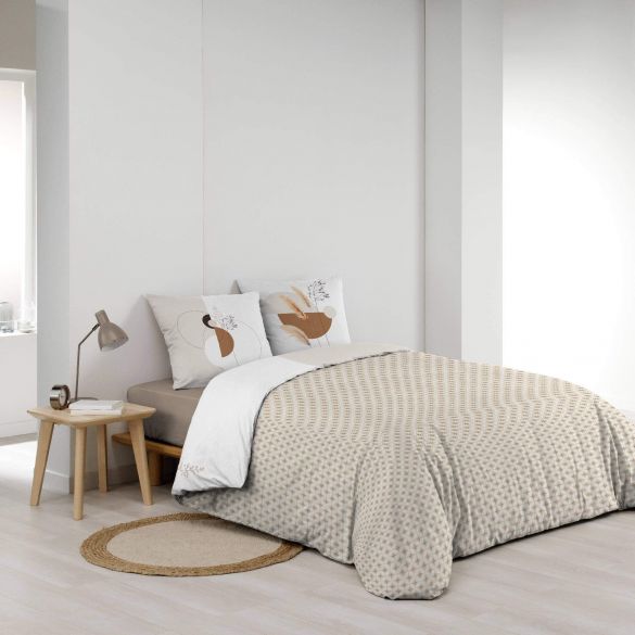 Housse de couette - 220x240 cm + taies - Graphique floral