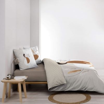 Housse de couette - 220x240 cm + taies - Graphique floral