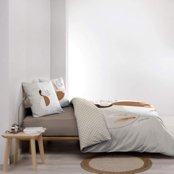 Housse de couette - 220x240 cm + taies - Graphique floral