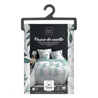 Housse de couette - 260x240 cm + taies - Motifs floraux