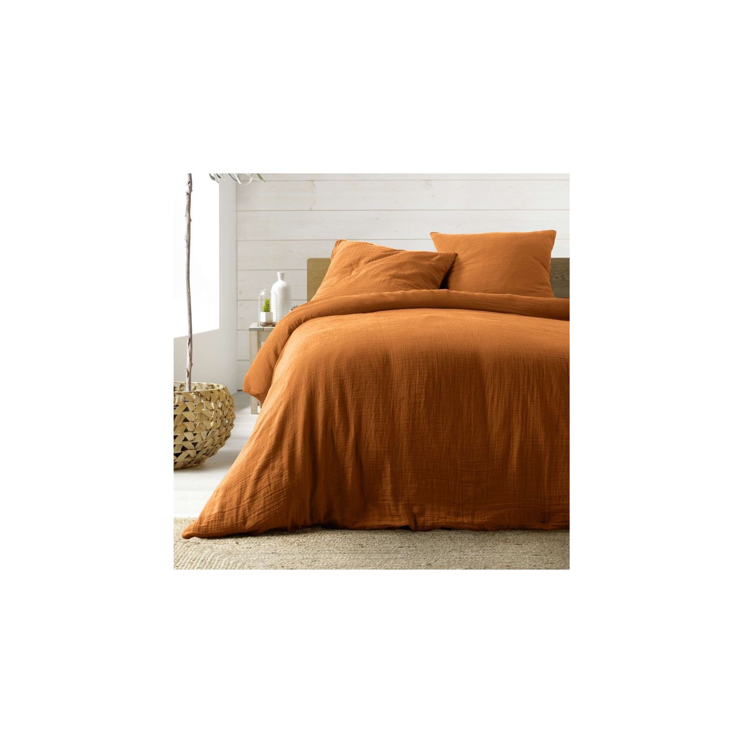 Housse de couette Gaze de Coton - 260 x 240 cm 