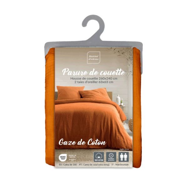 Housse de couette Gaze de Coton - 260 x 240 cm 