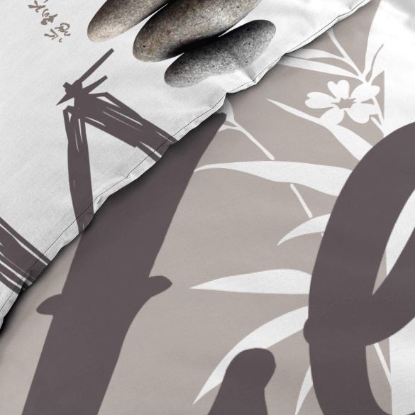 Housse de couette - 220 x 240 cm + taies - Galets zen