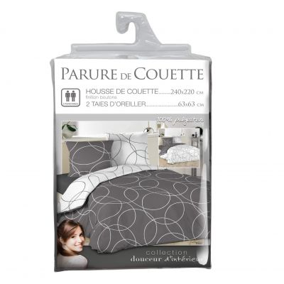 Housse de Couette - 240 x 220 cm + taies - Elton