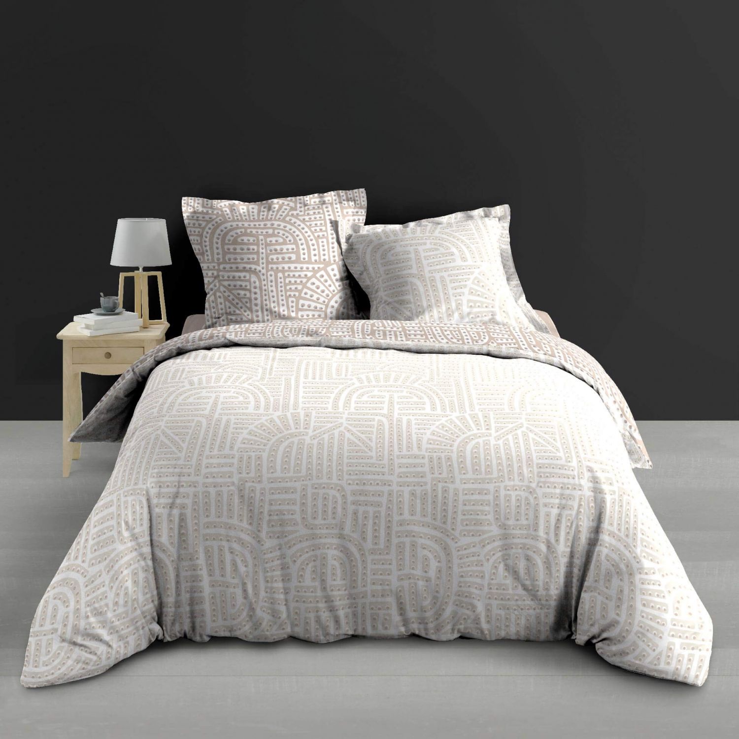 Housse de couette - 220x240 cm + taies - Percale - Eliot