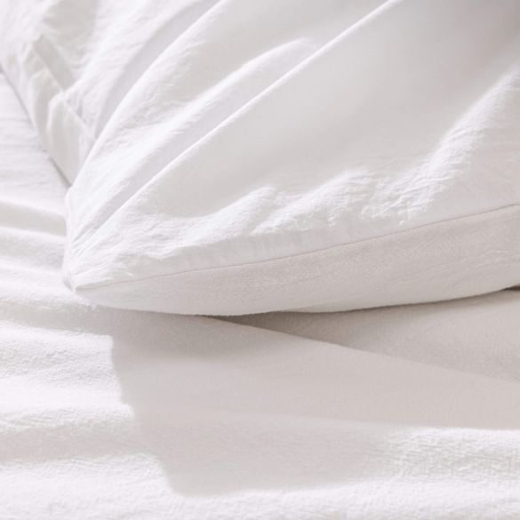 Housse de couette 260x240 cm + taies - 60 fils - Tissé teint