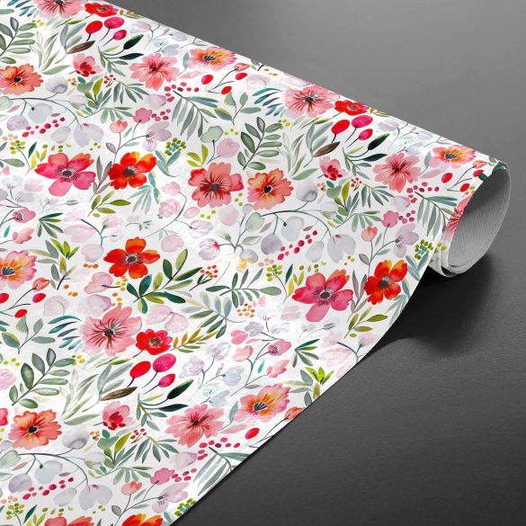 TOILE CIREE Rlx 1.40mx20m PVC IMPRIME JOLIE FLEUR