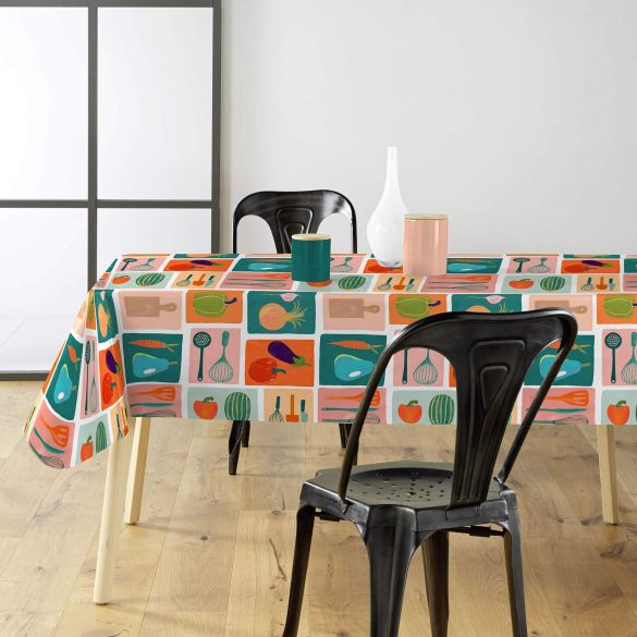 TOILE CIREE Rlx 1.40mx20m PVC IMPRIME MINESTRONE MULTICO