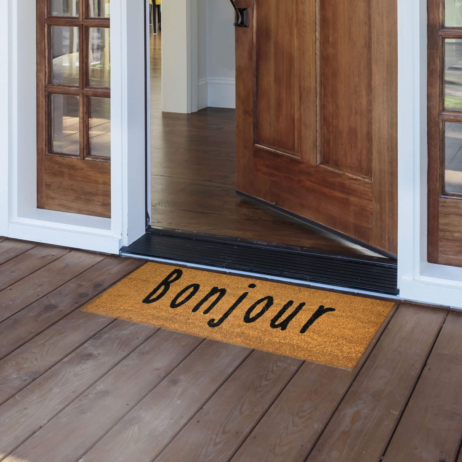 Paillasson rectangle - 25x75 cm - coco imprimé bondia