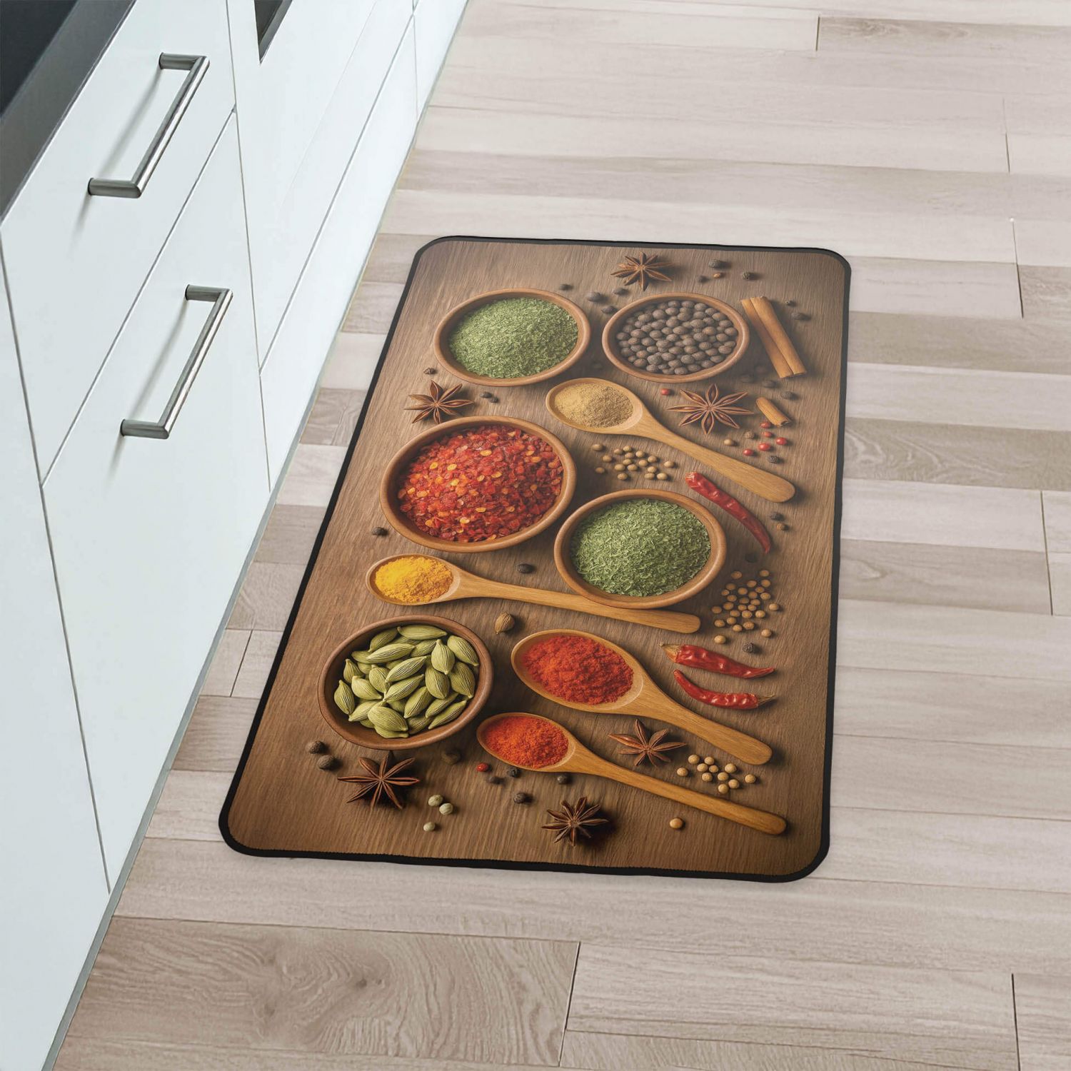 Tapis antidérapant - 45x75 cm -imprimé Spicy
