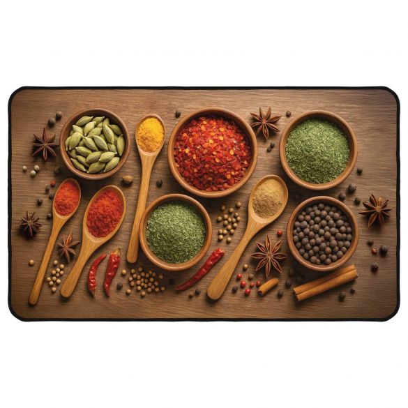 Tapis antidérapant - 45x75 cm -imprimé Spicy