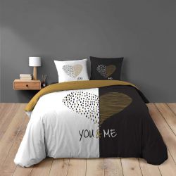 Housse de couette 240x220 cm + taies - 42 fils - Dessin Miu