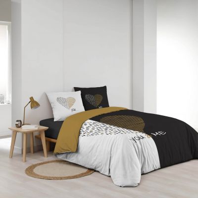 Housse de couette 240x220 cm + taies - 42 fils - Dessin Miu