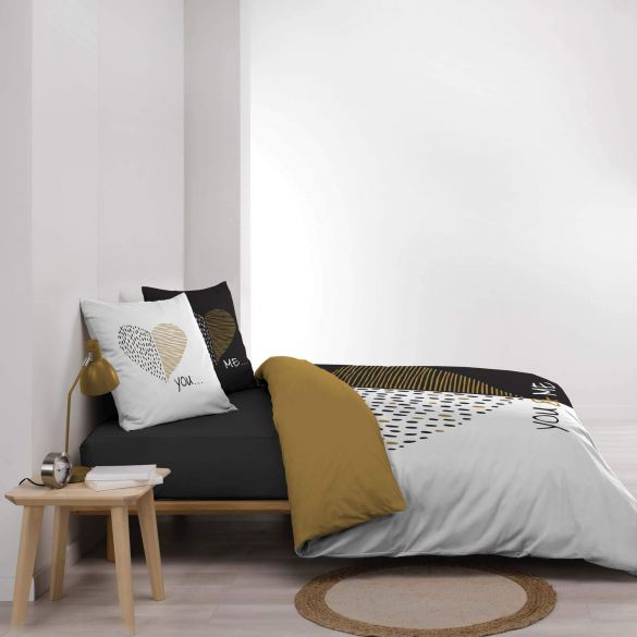 Housse de couette 240x220 cm + taies - 42 fils - Dessin Miu