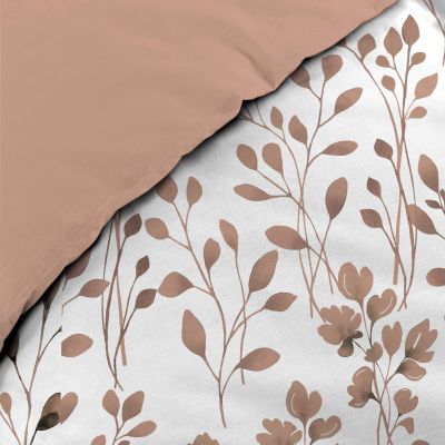Housse de couette 240x220 cm + taies - 57 fils - Feuillage