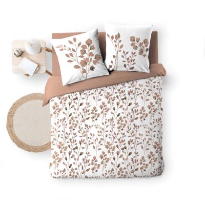 Housse de couette 240x220 cm + taies - 57 fils - Feuillage