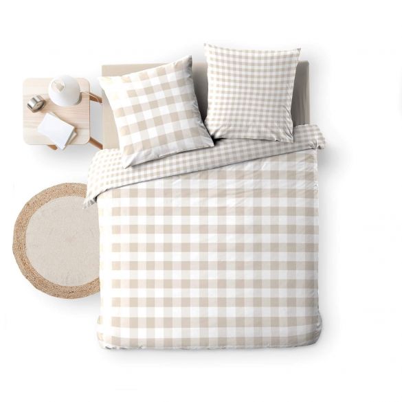 Housse de couette - 260x240 cm + taies - 57 fils - Victoire