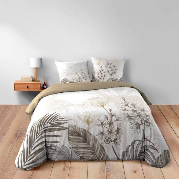 Housse de couette 240x220 cm + taies - 42 fils - imprimé Place Bastille