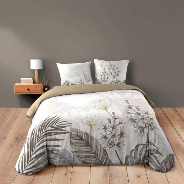 Housse de couette 240x220 cm + taies - 42 fils - imprimé Place Bastille