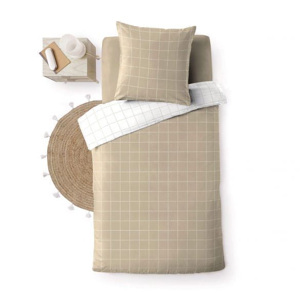 Housse de couette - 140x200 cm - 57 fils - Allover Cadria