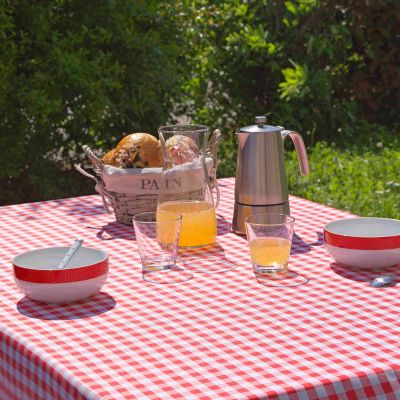 Nappe 150x200 cm - teints Vichy Rouge