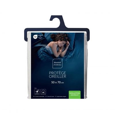 Protège oreiller - 50x70 cm - Molleton 100% coton