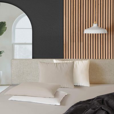 Taie d'oreiller rectangle 50x70 cm - microfibre unie oscar