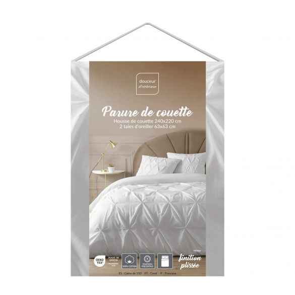 Housse de couette - 240x220 cm - 57 fils - Heloise