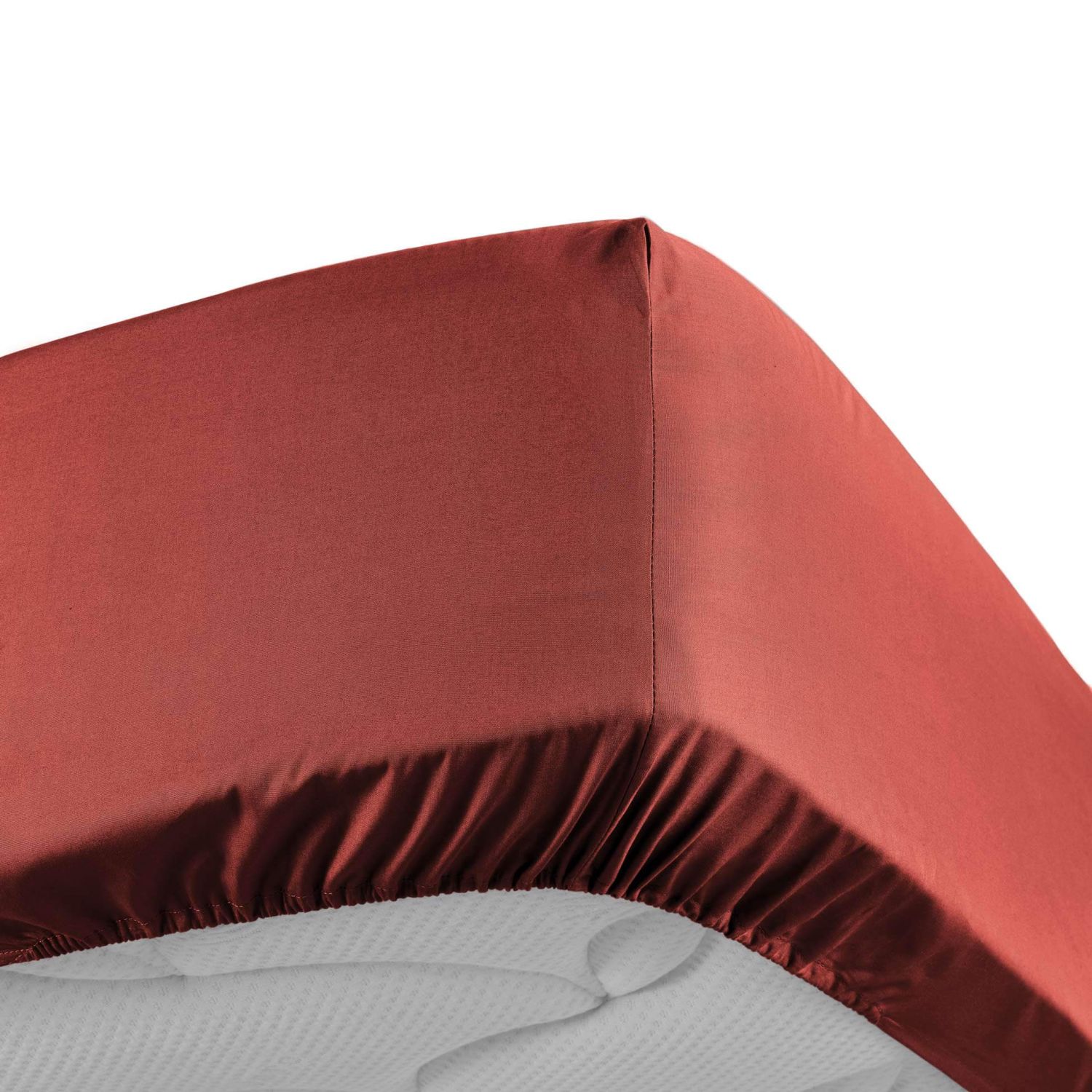 Drap housse 90x190 cm - Percale 100% coton - Bonnet 30 cm