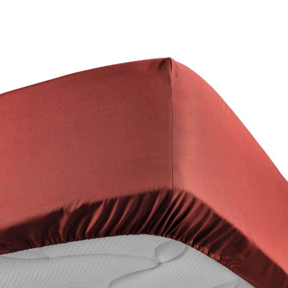 Drap housse 90x190 cm - Percale 100% coton - Bonnet 30 cm