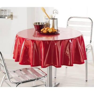 QSYT Nappe PVC Nappe Toile cirée Nappe Ronde Nappe cirée Nappe Lavable  vrilles Baroque Arabesque-grisØ 160 cm / 62,99 in : : Cuisine et  Maison