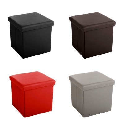 Pouf de rangement pliable -...