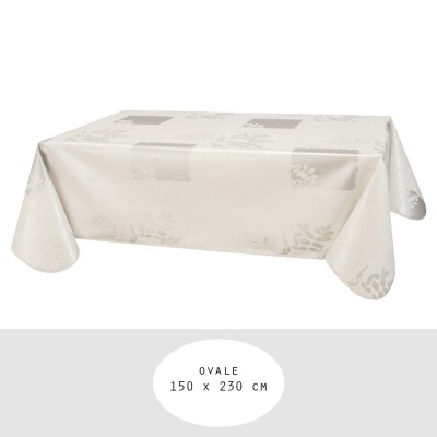 Nappe - Toile cirée ovale -...