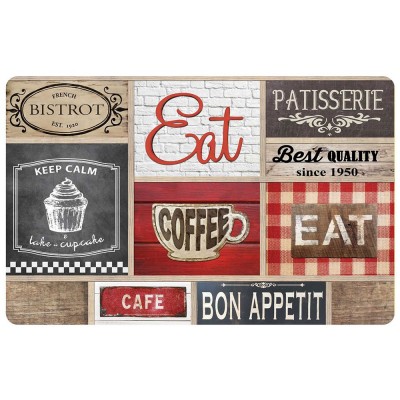 6 sets de table opaques - 28,5 x 44 - Coffe shop
