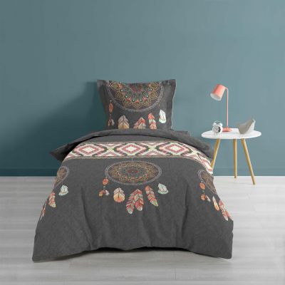 Housse de Couette - 140 x 200 cm + taie - Rêve indien, attrape-rêves
