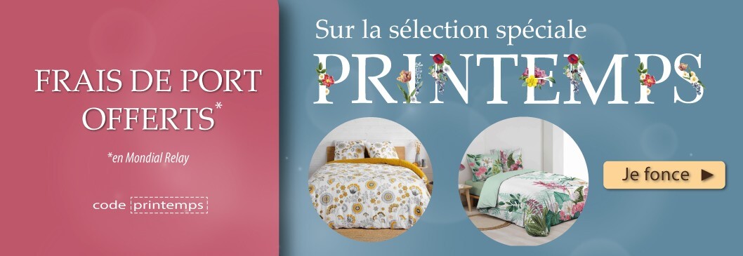 Frais de port OFFERTS sur la sélection printemps