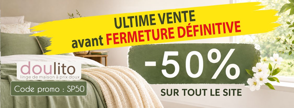 -50% Avant fermeture définitive 