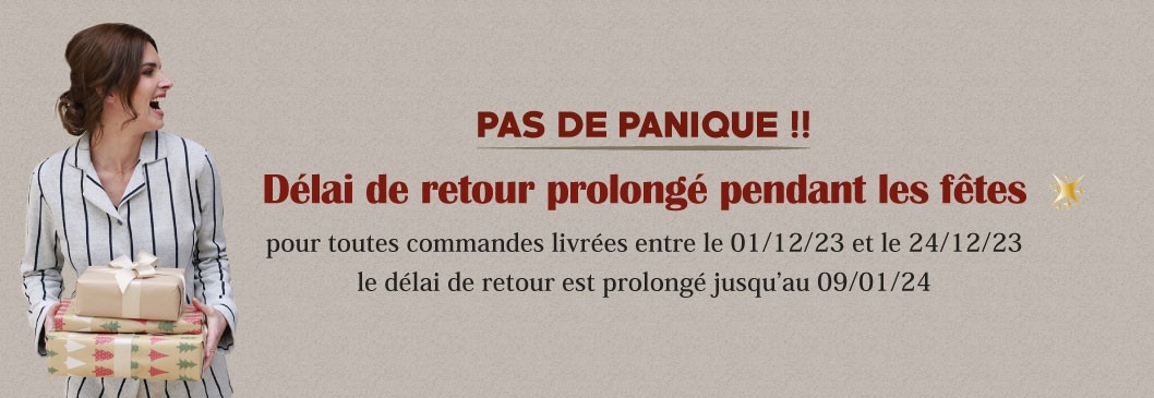 Délai de retour prolongé pendant les fêtes